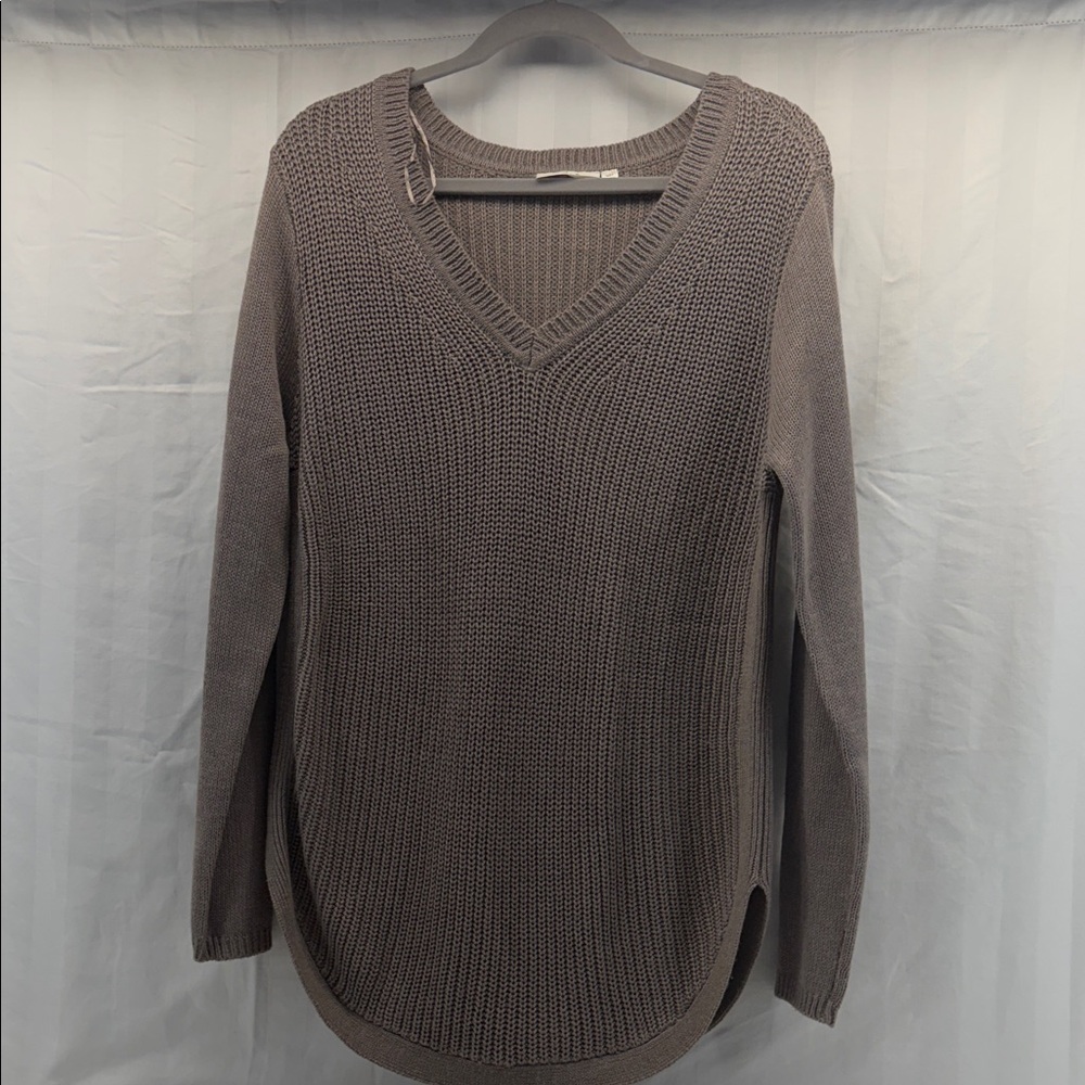 RD Style V-Neck Sweater - Taupe